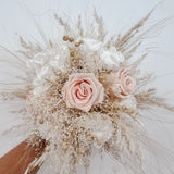 Brautstrauß "Luxury Boho Rosé" aus Trockenblumen