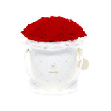 Medium - Premium White - Rot Bouquet