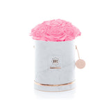 Medium - White Marble - Rosa Bouquet by  MARYLEA.