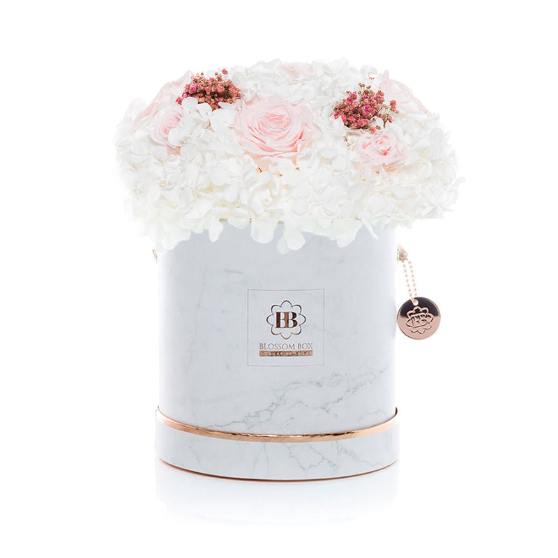 Large - White Marble - Satin Beauty by  MARYLEA.