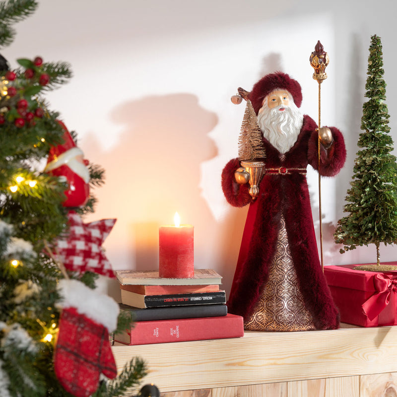 Edle Dekofigur Weihnachtsmann klassisch (58 cm)
