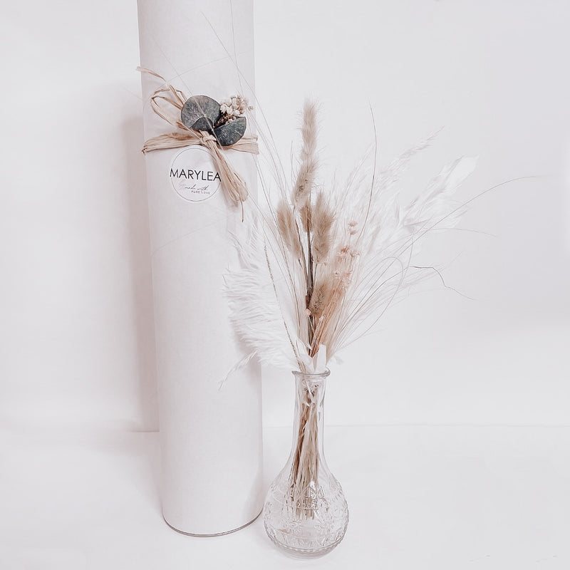 Kundengeschenk "Little Surprise": Kleiner Strauß mit Vase, Karte + Geschenkverpackung