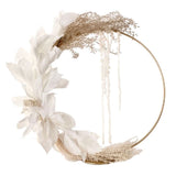 Hoop "White Beauty" stehend by  MARYLEA - Floral Lifestyle & Interior.