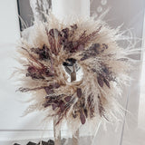 Adventskranz "Pampas-Eukalyptus Rot"