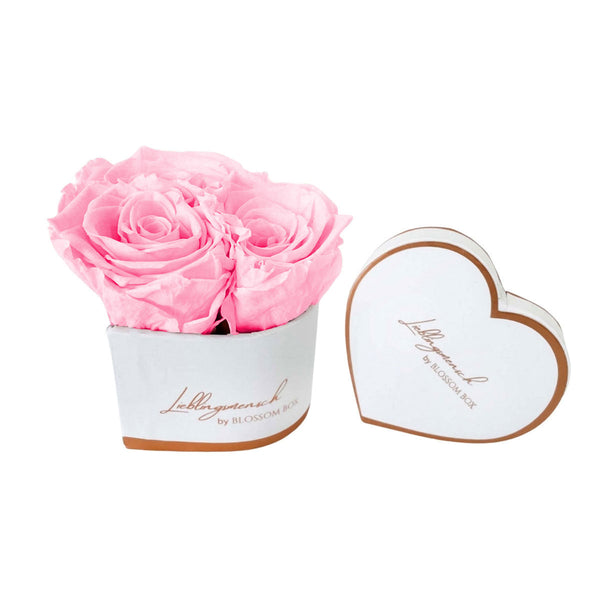 Geschenkset Lieblingsmensch Herzbox Rosa (Mini)