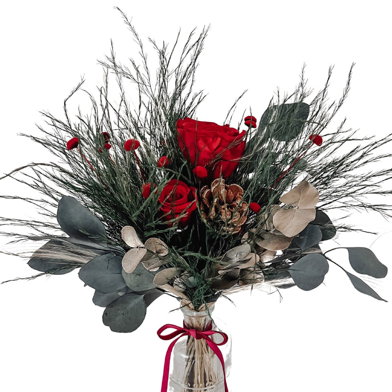 Trockenblumenstrauß "Winter Bouquet" inkl. Vase